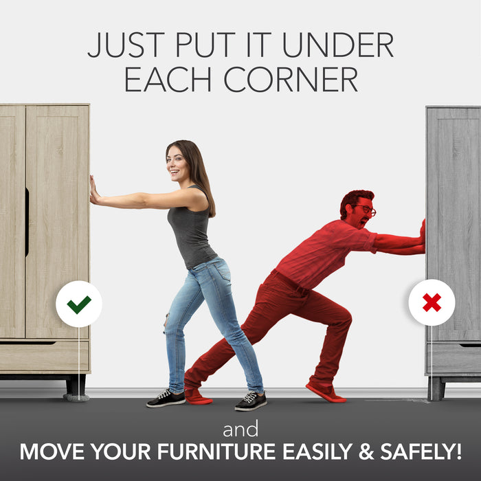 Furniture Sliders for Carpet & Hard Floors