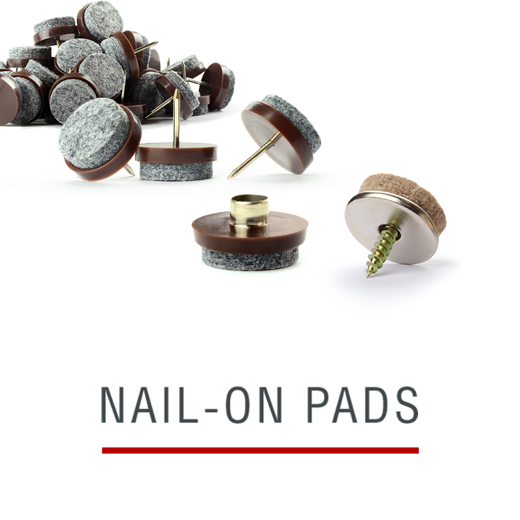 nail on furniture pads