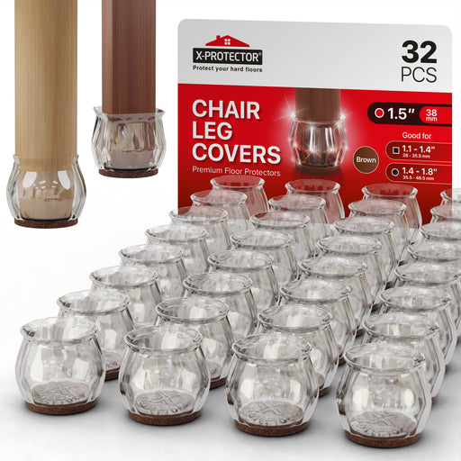 Brown Chair Leg Covers