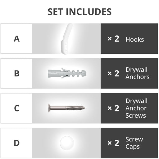 Hook Rack Wall Mount