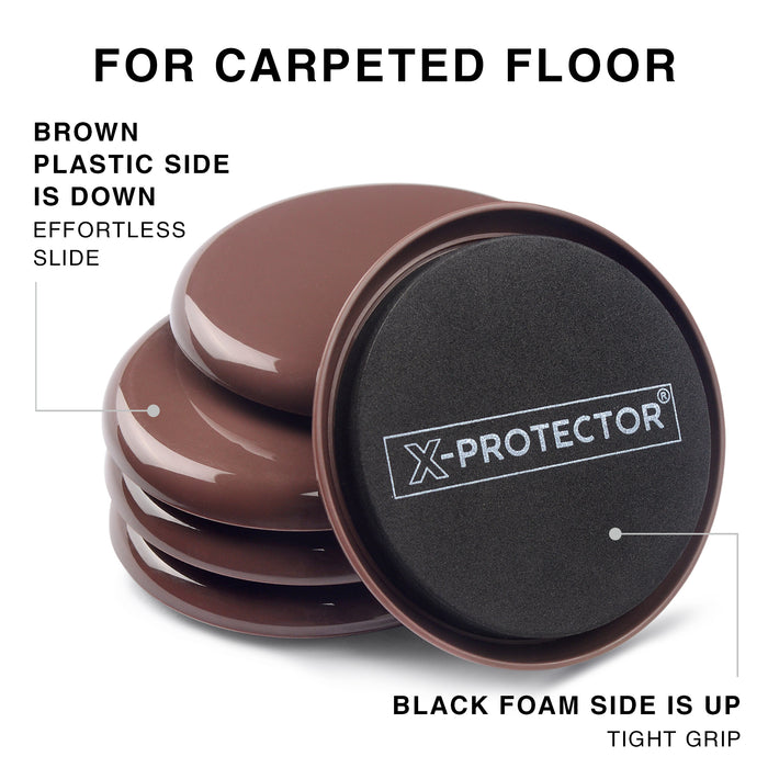 Reusable Furniture Movers Sliders for Carpets