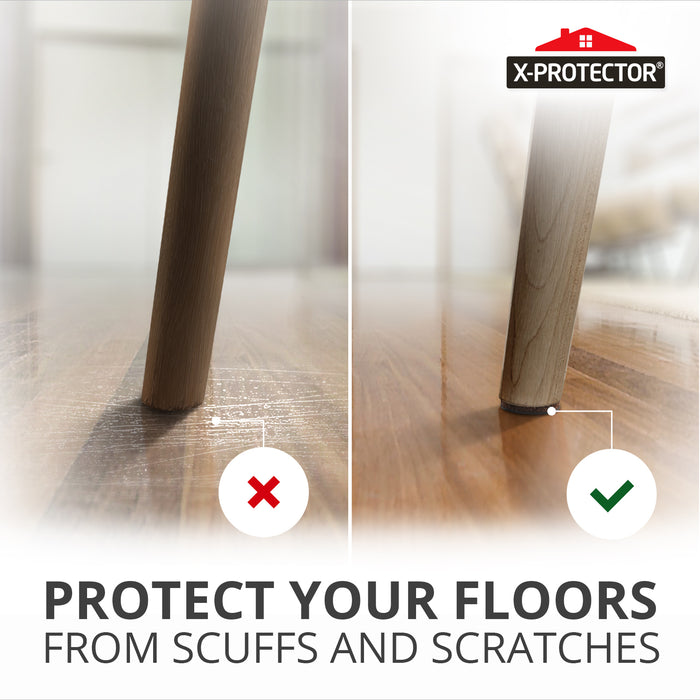 Non Slip Furniture Pads X-PROTECTOR - Premium 24 pcs 1 1/2? Furniture Pad!  Best Furniture Grippers - Rubber Feet - Furniture Floor Protectors for Keep