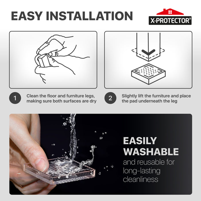 transparent floor protectors