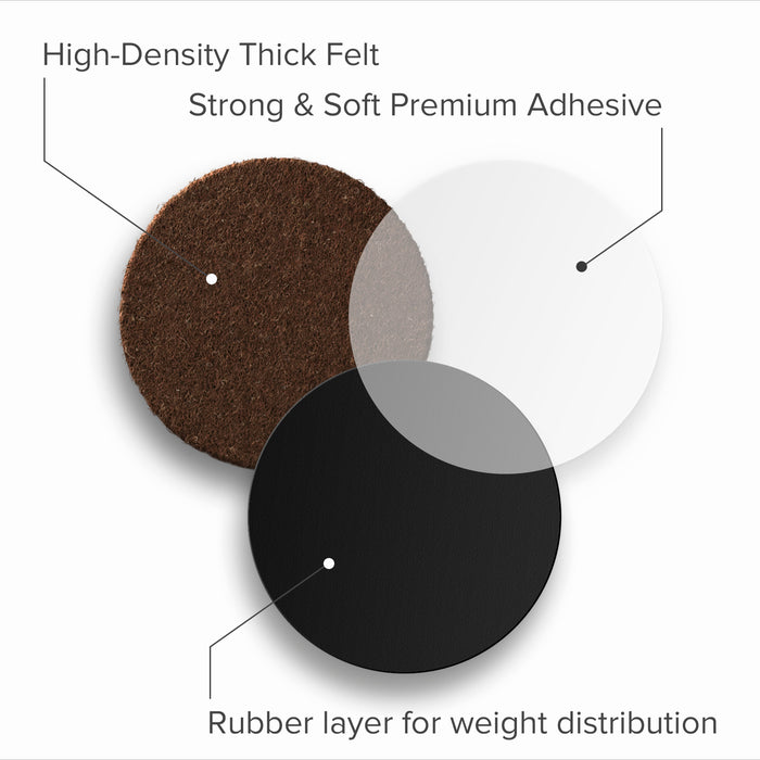 Felt Floor Protectors for Furniture to Prevent Scratches