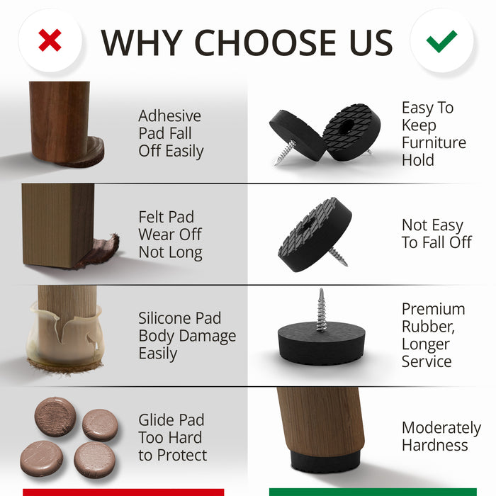 Rubber Furniture Pads