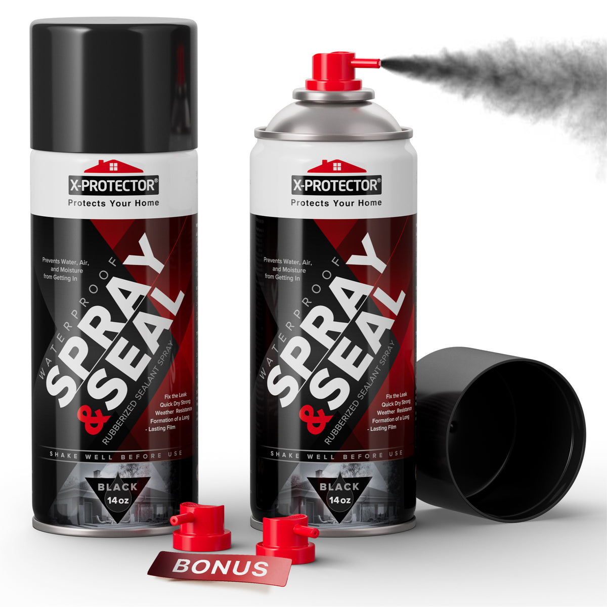Premium X-Protector Rubber Waterproof Seal Spray with LessDrip Formula