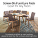 Screw-On Chair Sliders