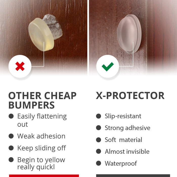 cabinet bumpers clear