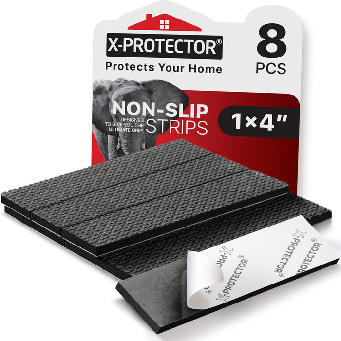 Premium Low Profile Non Slip Rug Pad by Slip-Stop - Black - 2' x 4