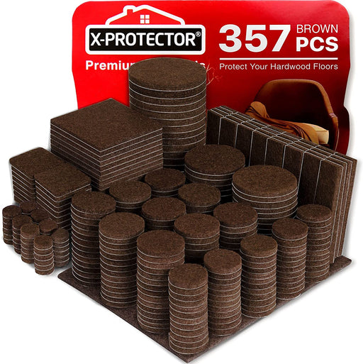 8 Pcs Premium Round Non Slip Furniture Pads by X-Protector 1.5”