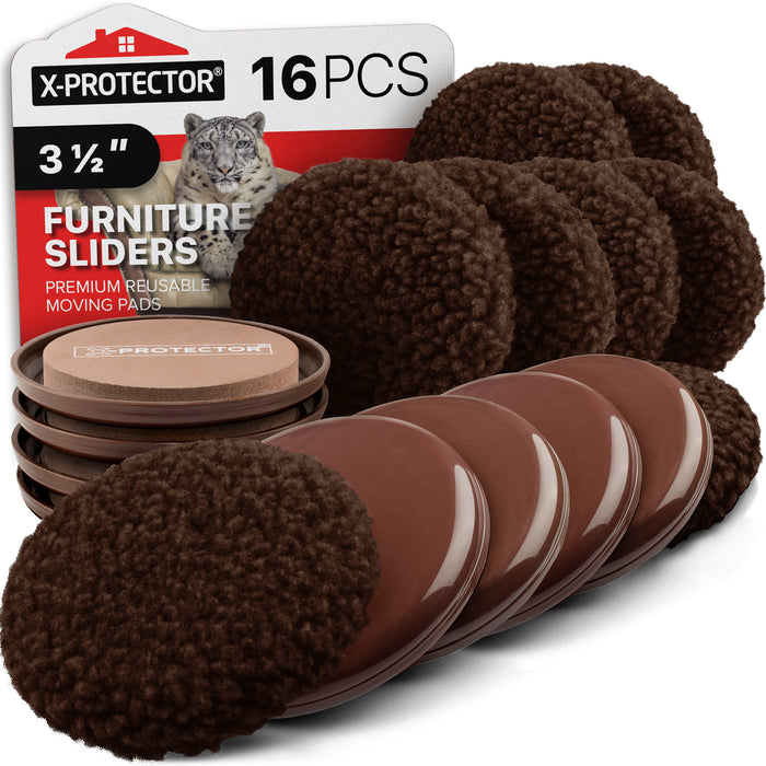 Hardwood Floor Moving Sliders, 8 Pack