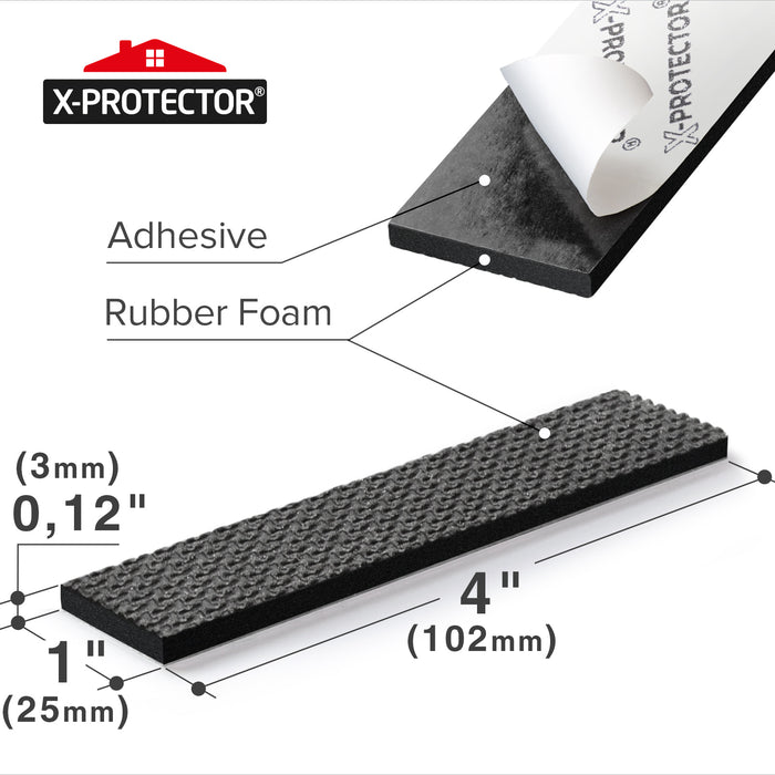 Non Slip Rubber Protector Pads - Self Adhesive - Will Hold Anything in  Place.(Pack Of 4)