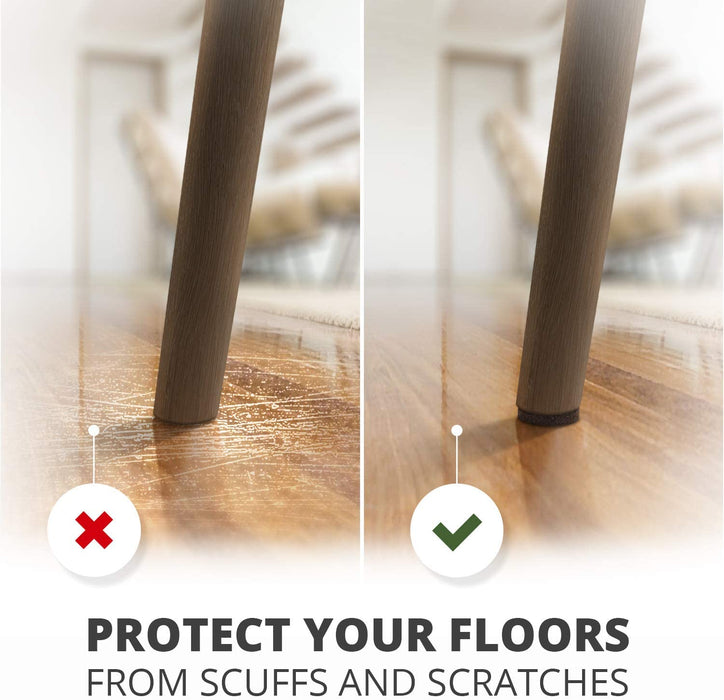 Felt Furniture Pads X-PROTECTOR 133 PCS Premium Furniture Pads - Felt Pads  Furniture Feet Best Wood Floor Protectors - Protect Your Hardwood 
