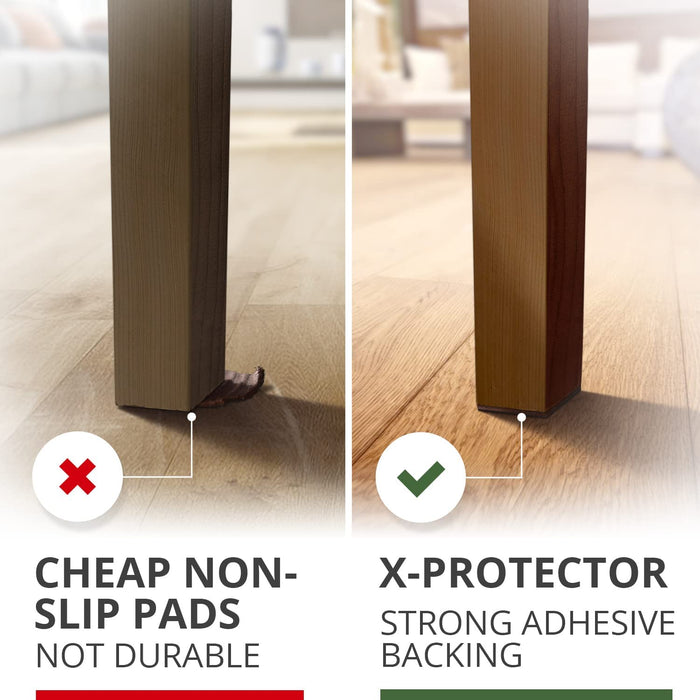 Anti-Slip Furniture Pads Anti-Scratch Rubber Wood Floor Protectors