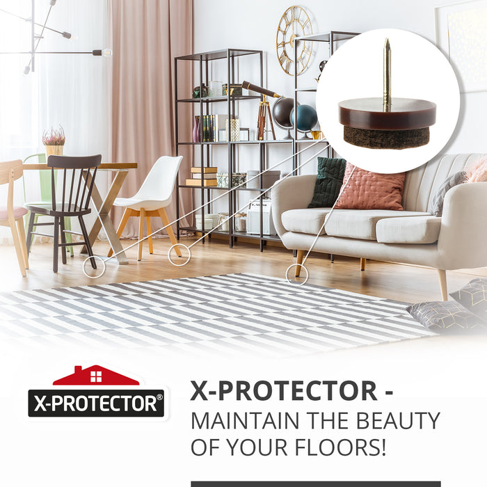 Best Felt Furniture Pads X-PROTECTOR - 48 Premium Chair Felt Pads Floor  Protector for Furniture Feet Wood Hardwood Floors - Protect Your Hard  Floors!