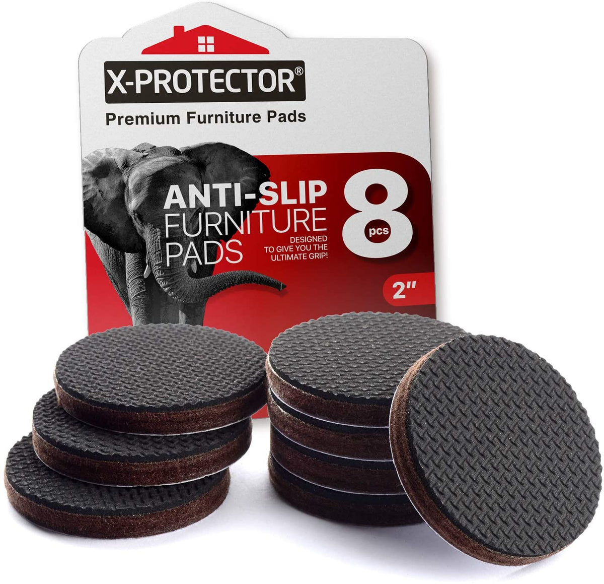 Non-Slip Transparent Furniture Pads, Rubber