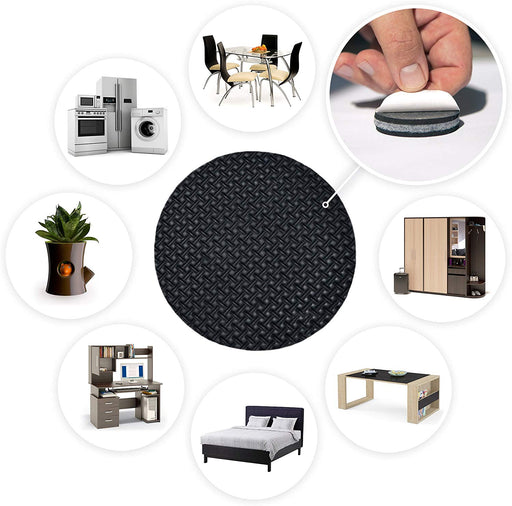 X-Protector Non Slip Furniture Pads for Hardwood Floors 32 PCS 2” - Round  Anti Slip Furniture Pads - Self-Adhesive Rubber Furniture Pads Non Slip 