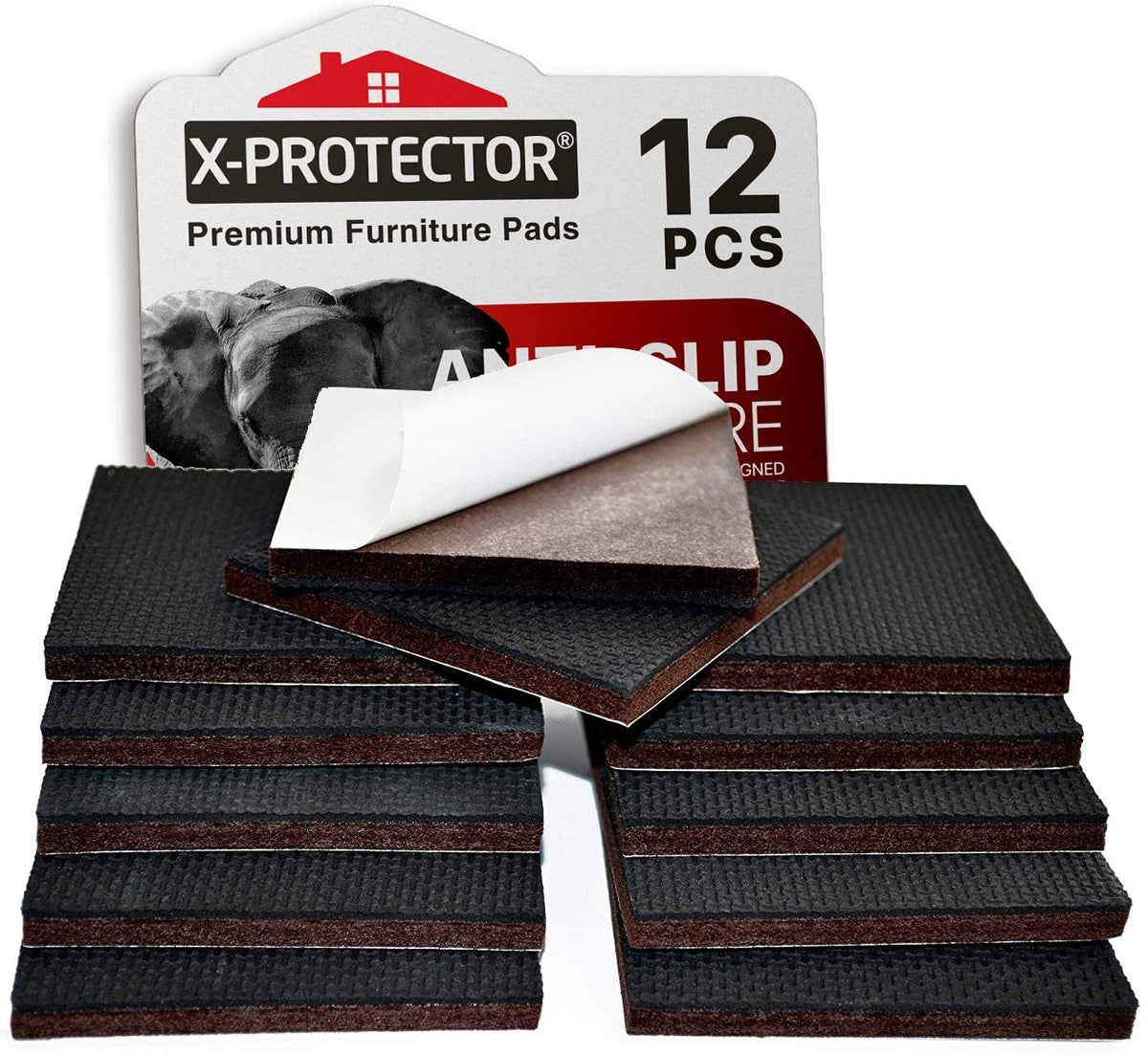 X-Protector Grippers Premium 36 Pcs 1 Best Non Slip Pads Rubber Feet-Furniture 