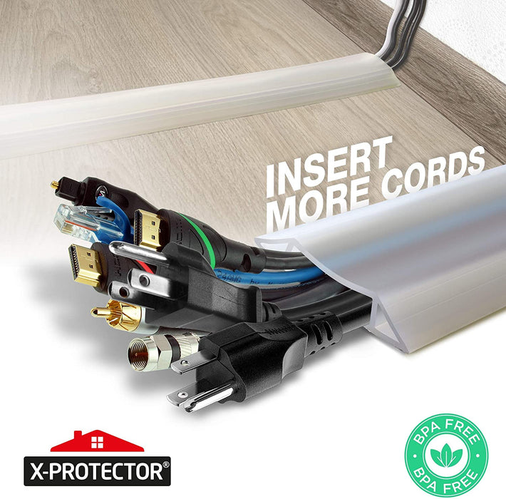 Silicone White Cord Protector for More Cords