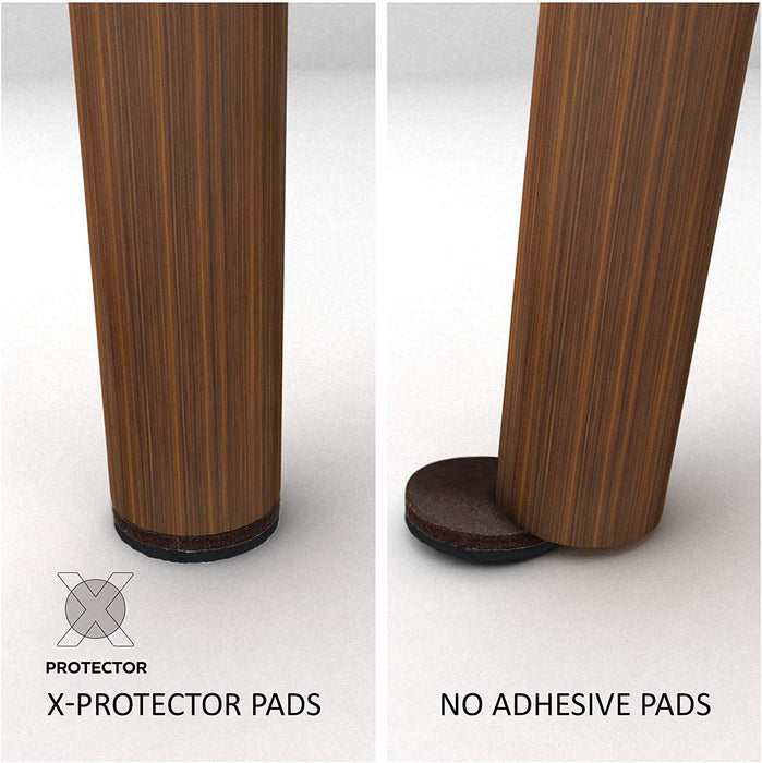 X-Protector Non Slip Furniture Pads for Hardwood Floors 60 PCS 1” - Round  Anti Slip Furniture Pads - Self-Adhesive Rubber Furniture Pads Non Slip 