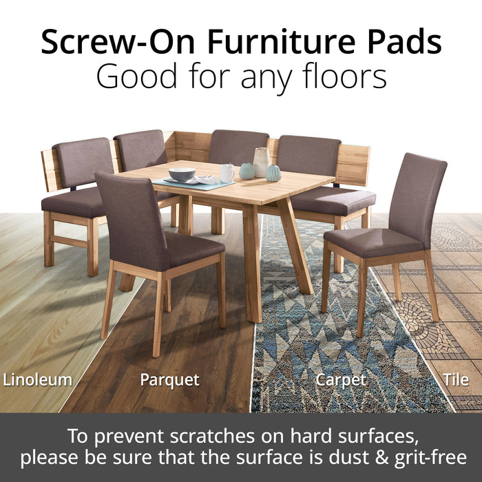 40 pcs Premium Chair Sliders X-Protector for Carpet (1”)!